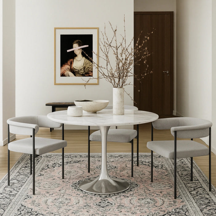 Tulip Chrome Dining Table (3 Boxes)