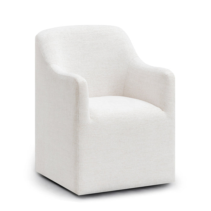 Helena Tall Textured Weave Performance Fabric Dining Chair