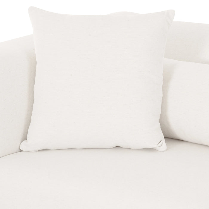 Tarra Cream Performance Chenille Modular Corner Chair