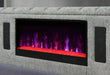 Isabella Grey Bed with LED, TV Lift, Speaker and Fireplace