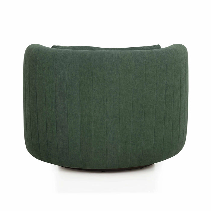 Nura Contract-Grade Chenille Swivel Accent Chair