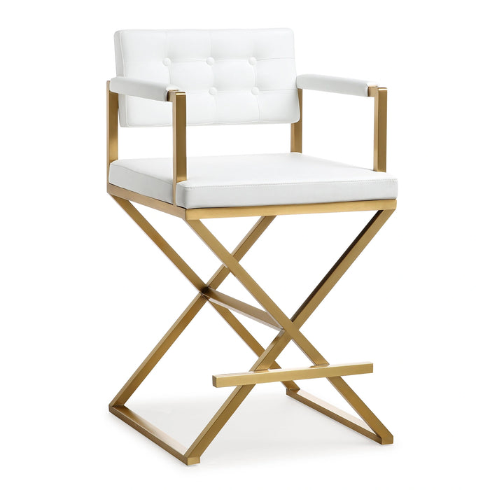 Director Performance Vegan Leather Stool