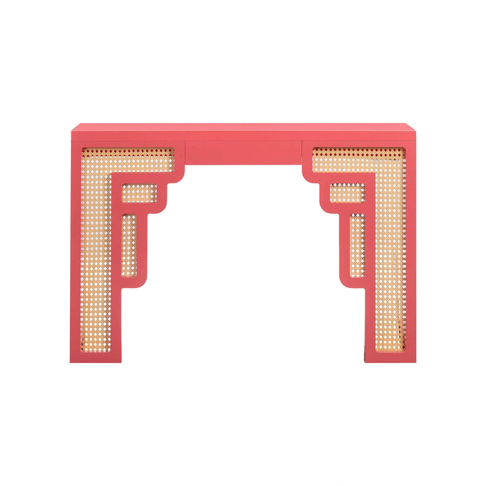 Suzie 45" Rattan Console Table