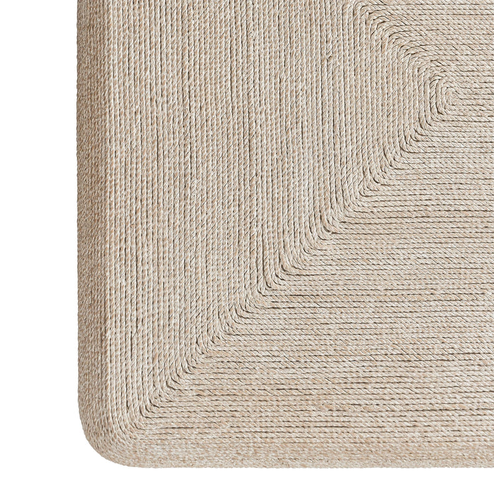 Vicky 49" Natural Woven Seagrass Rectangular Coffee Table