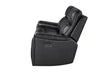 U8881 Black Leather Power Reclining Sofa with Immerse Sound