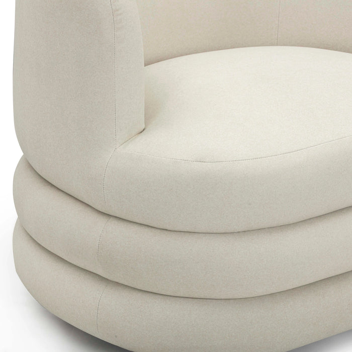 Astor Performance Faux Mohair Swivel Hotel Lounge Chair