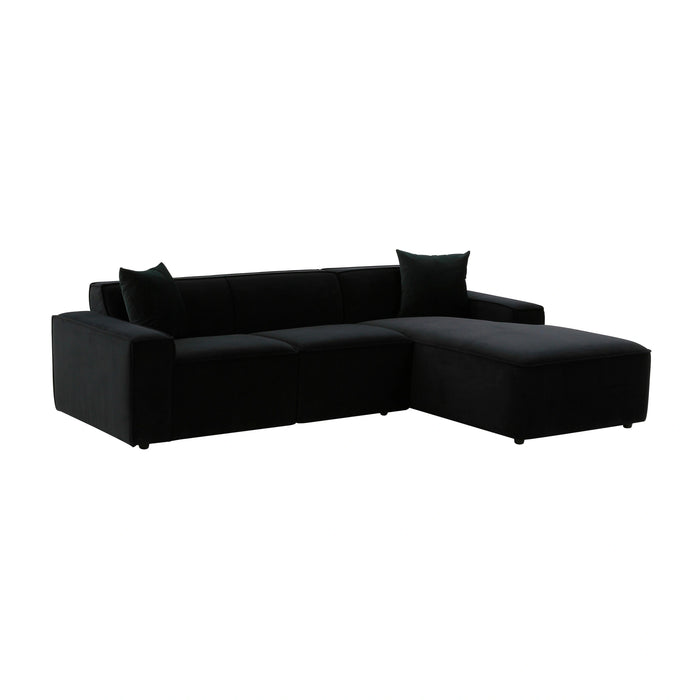 Olafur 2-Piece Performance Fabric L-Shaped Sectional