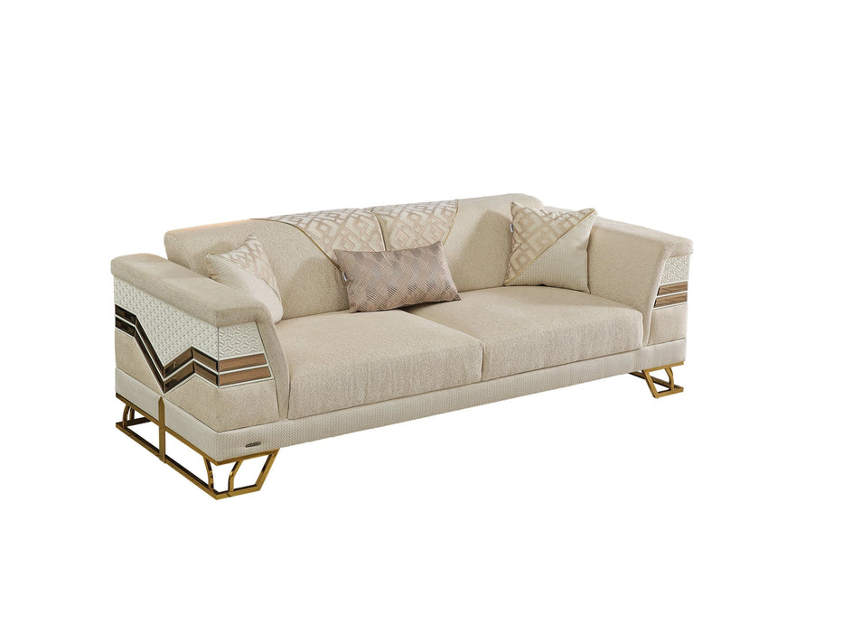 Zen Convertible Loveseat Cream
