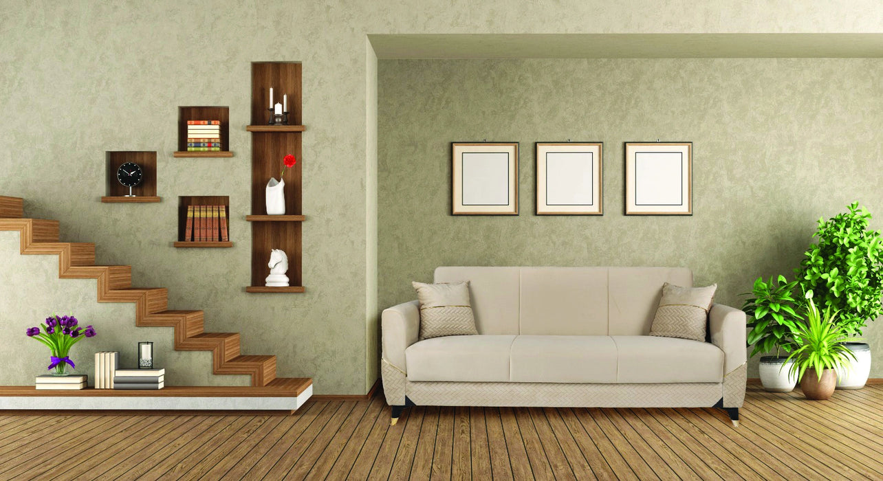 Ottomanson Samba Collection Upholstered Convertible Sofabed with Storage