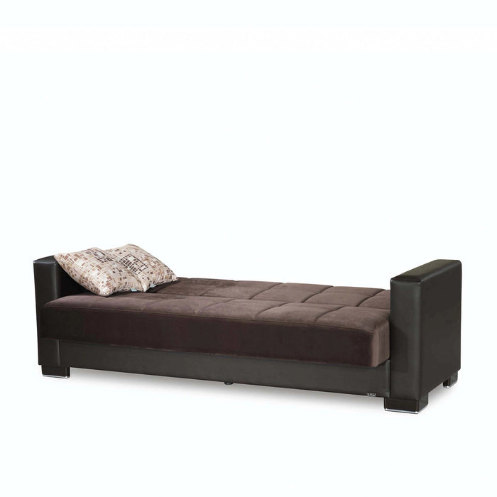Ottomanson Armada Collection Upholstered Convertible Sofabed with Storage