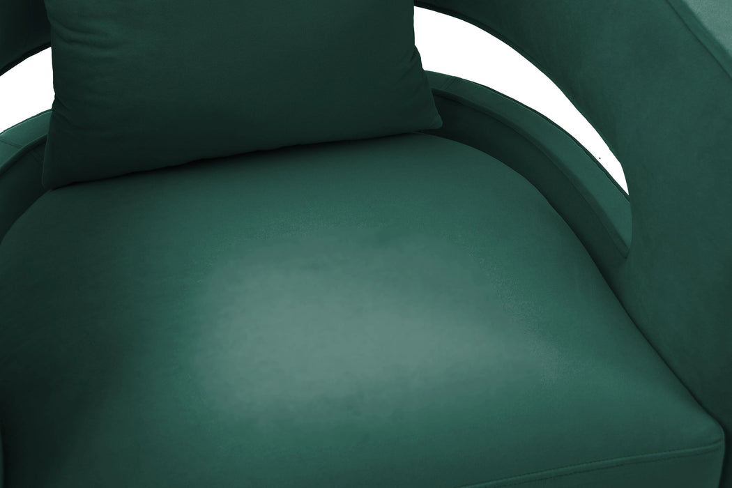 Kennedy Performance Velvet Swivel Accent Chair