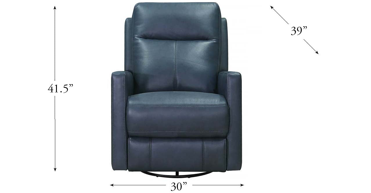 Vienna Power Headrest Swivel Glider Leather Recliner