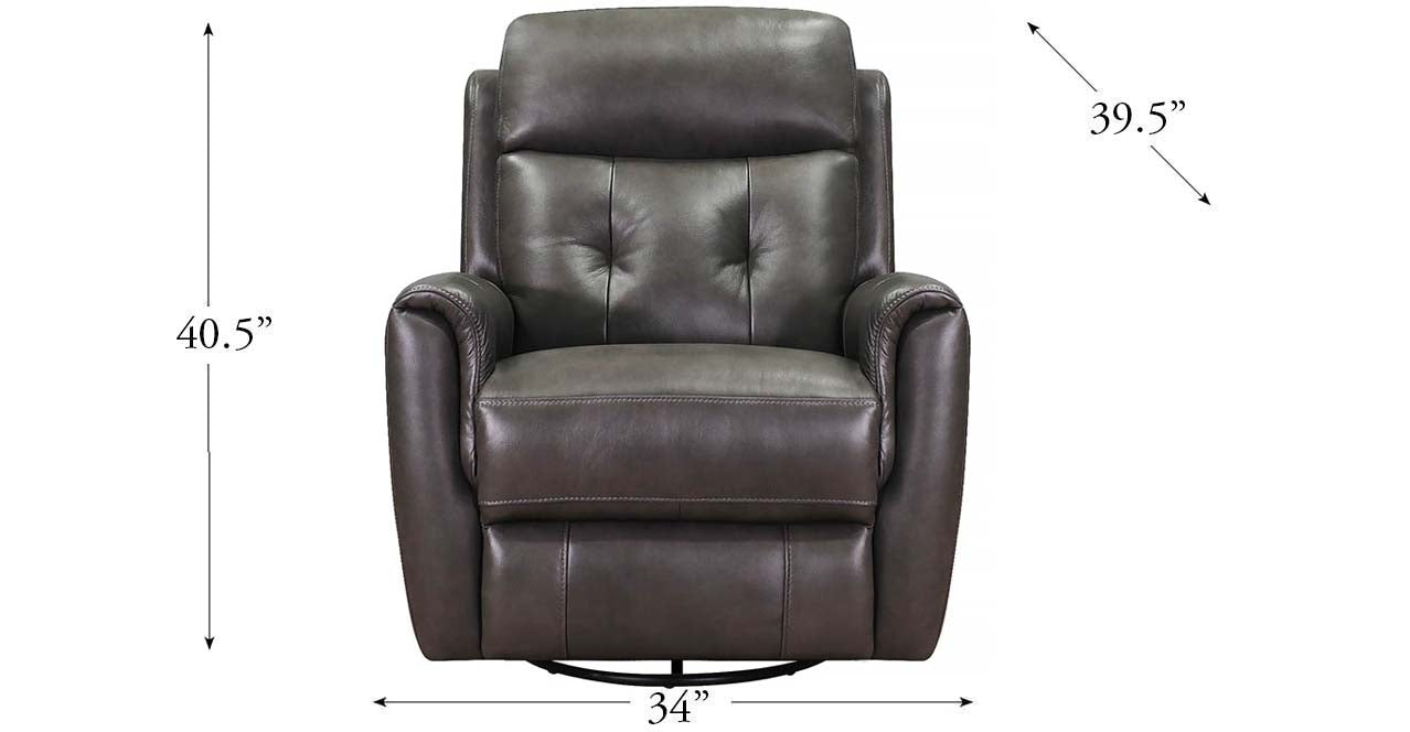 Torino Power Headrest Swivel Glider Leather Recliner