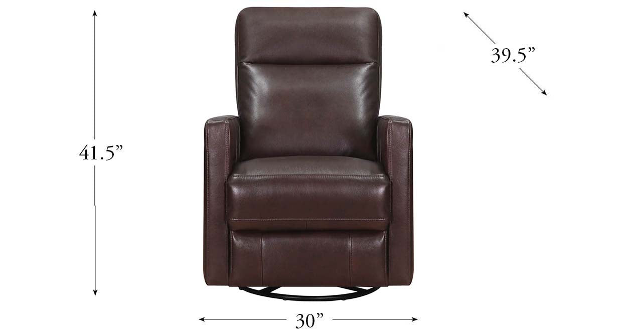 Ashby Power Headrest Swivel Rocker Leather Recliner