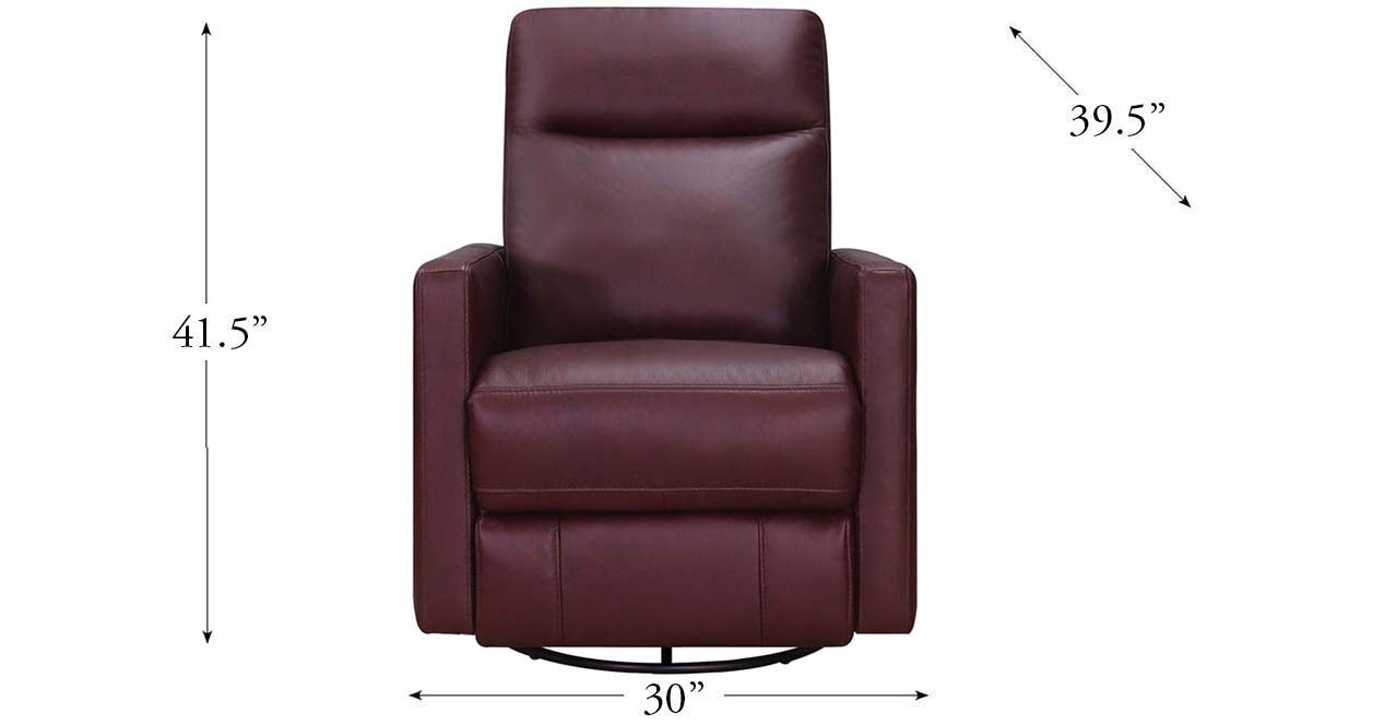 Ashby Power Headrest Swivel Rocker Leather Recliner