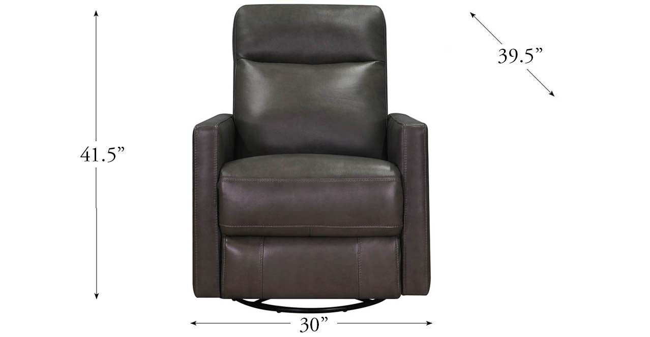 Ashby Power Headrest Swivel Rocker Leather Recliner