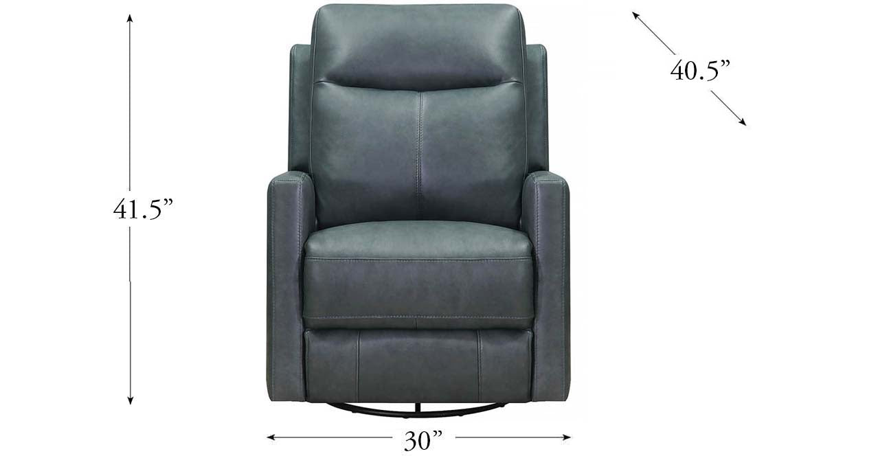 Vienna Manual Swivel Rocker Leather Recliner