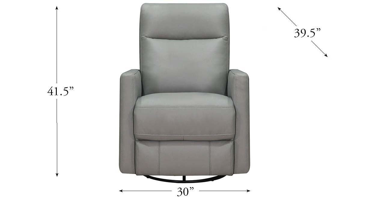 Ashby Power Headrest Swivel Rocker Leather Recliner