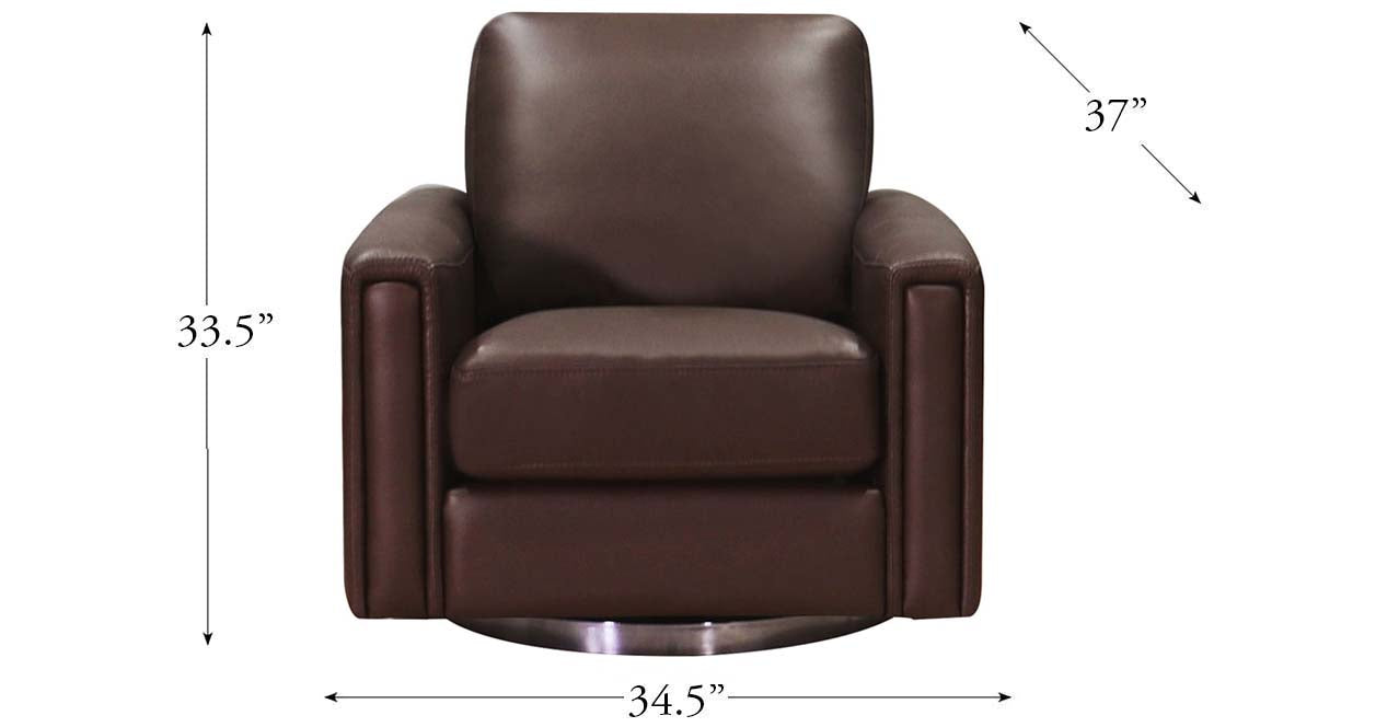 Hayward Swivel Leather Chair