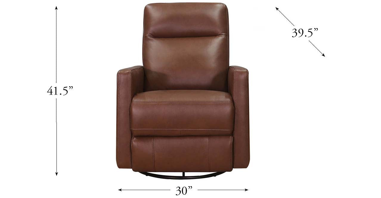 Ashby Power Headrest Swivel Rocker Leather Recliner