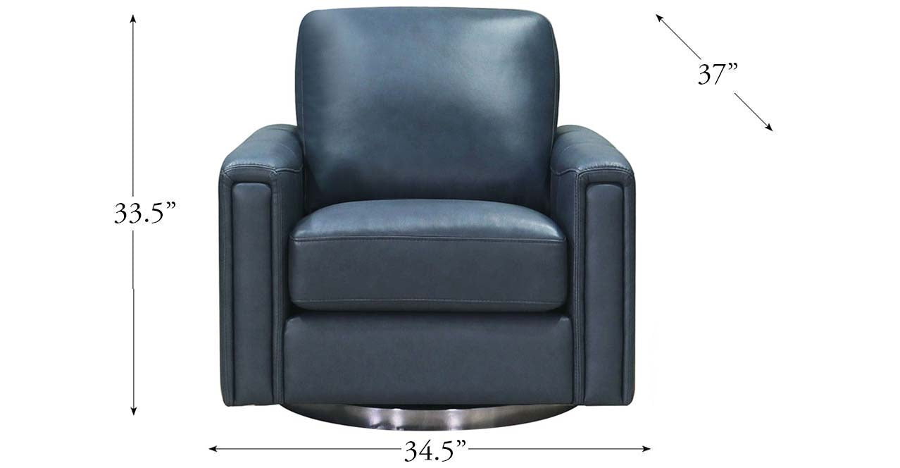 Hayward Swivel Leather Chair