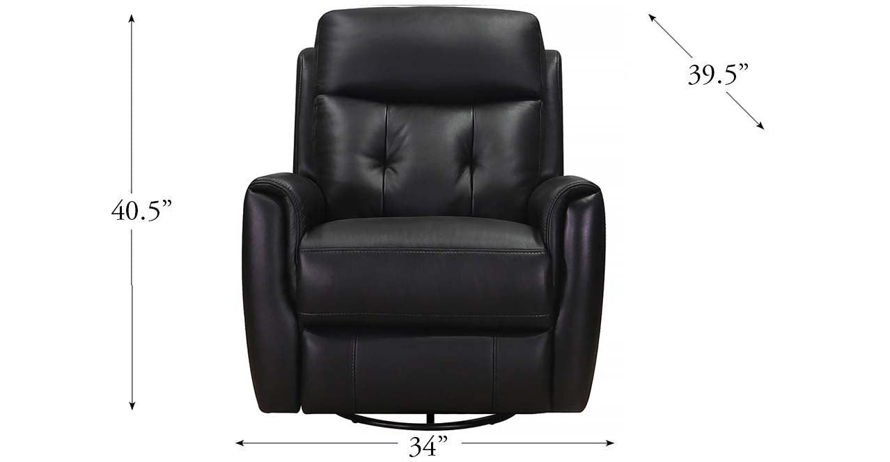 Torino Power Headrest Swivel Rocker Leather Recliner