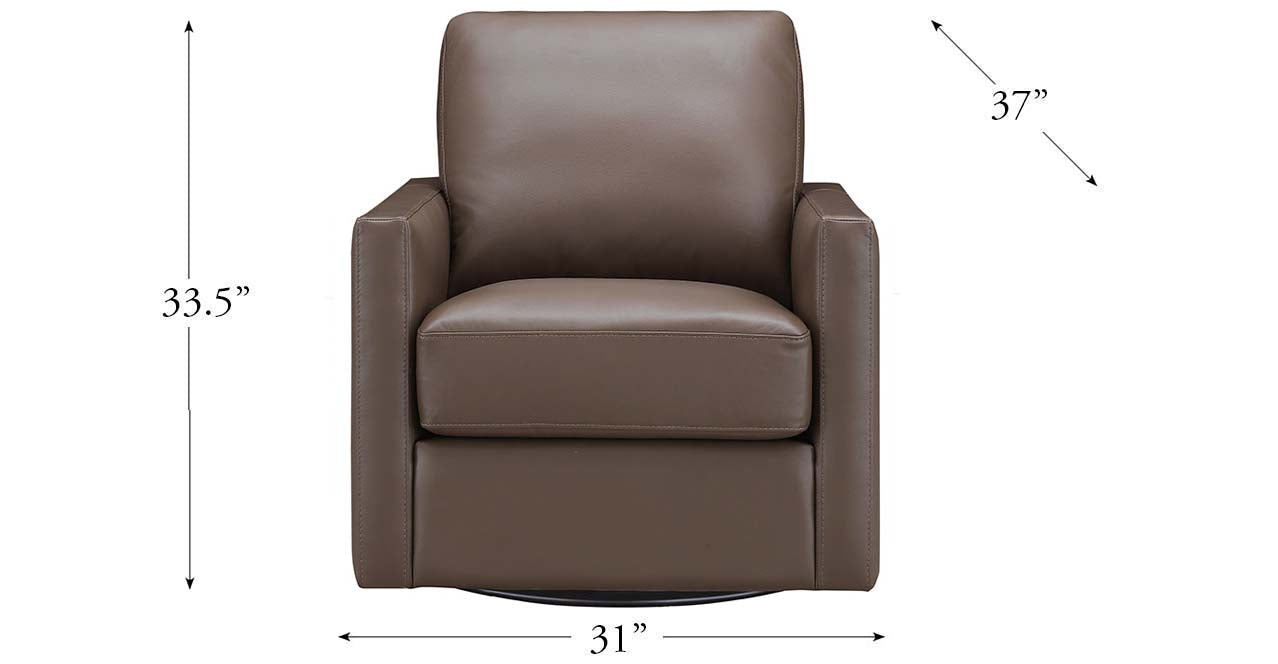 Dillon Swivel Leather Chair