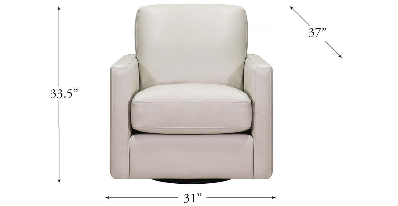 Dillon Swivel Leather Chair