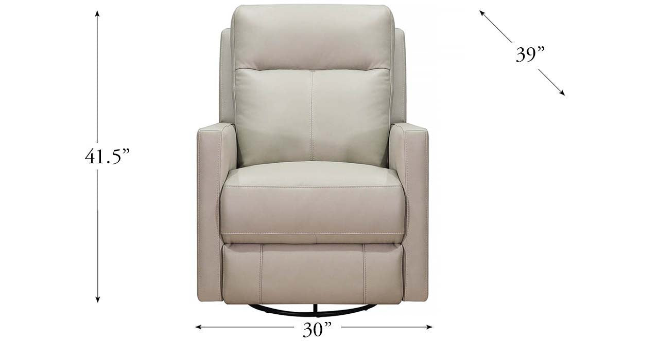 Vienna Power Headrest Swivel Glider Leather Recliner