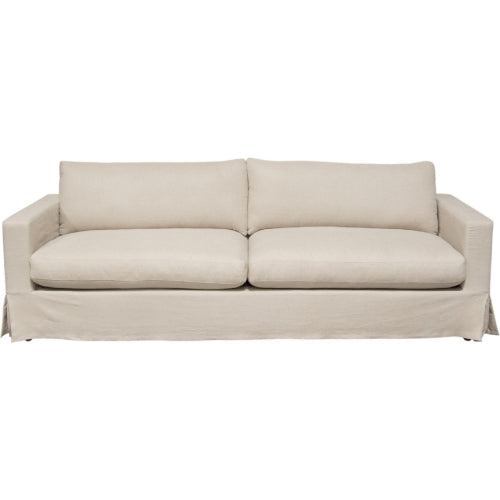 Savannah Slip-Cover Sofa in Sand Natural Linen image