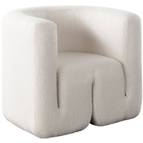 Pulse Accent Chair in Ivory Boucle Fabric image