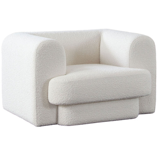 Form Chair in Ivory Boucle Fabric image