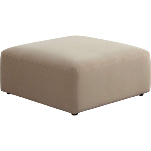 Zia Ottoman in Light Camel Performance Velvet Fabric image