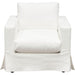 Savannah Slip-Cover Chair in White Natural Linen image