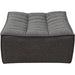 Marshall Scooped Seat Ottoman in Grey Fabric image