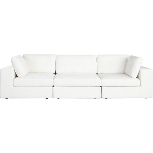 Muse 3PC Modular Sofa in Mist White Performance Fabric image