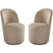 Kendall Dining/Accent Swivel Chair in Ivory Boucle Fabric image