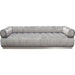 Image Low Profile Sofa in Platinum Grey Velvet w/ Brushed Silver Base image