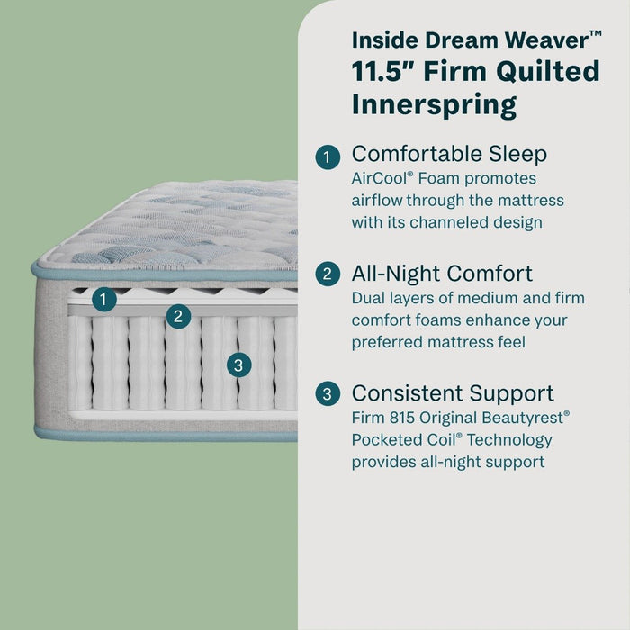 BeautySleep Dream Weaver 11.5" Firm Tight Top Mattress - Full - Home And Beyond