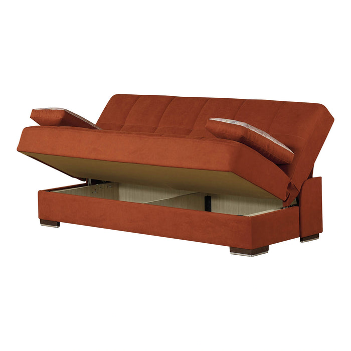 Ottomanson Soho Collection Upholstered Convertible Sofabed with Storage