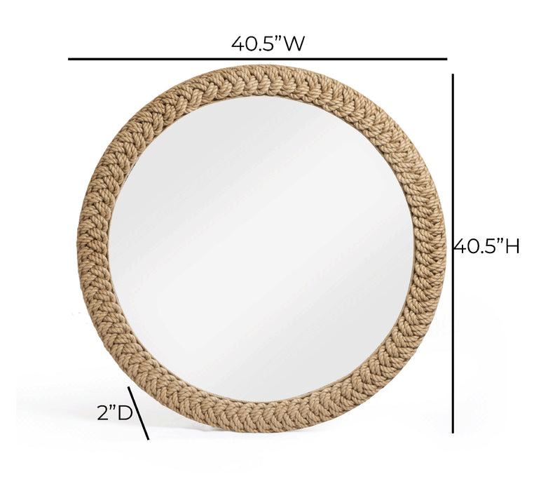 Midge 40.5" Rope Round Wall Mirror