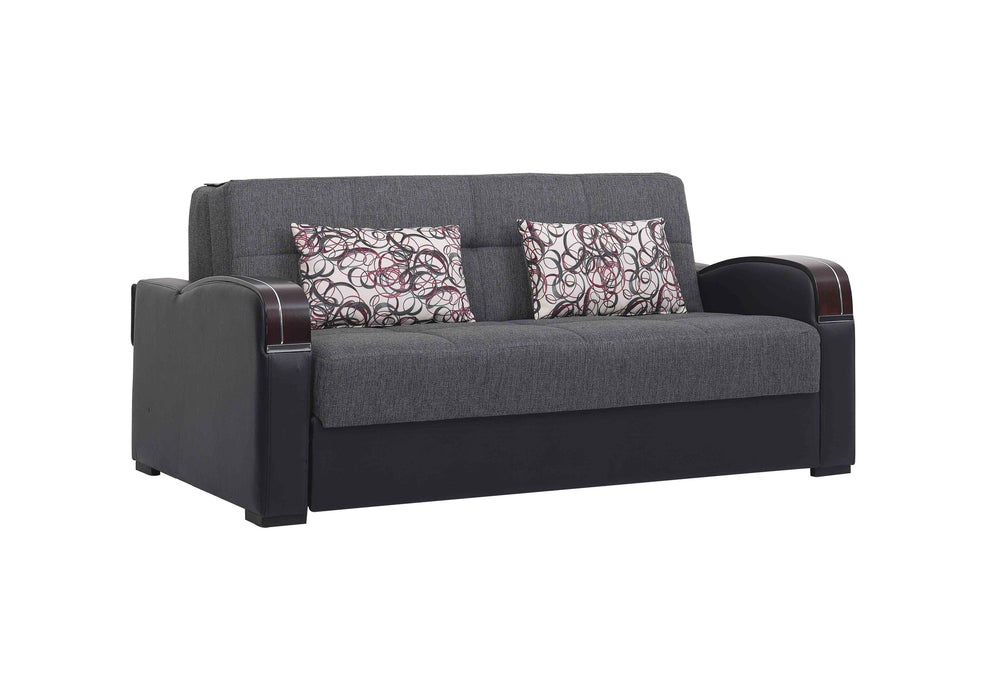 Ottomanson Sleep Plus Collection Upholstered Convertible Sofabed with Storage