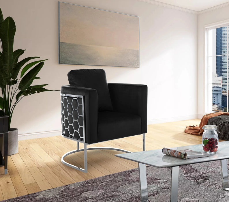 Casa Black Velvet Chair