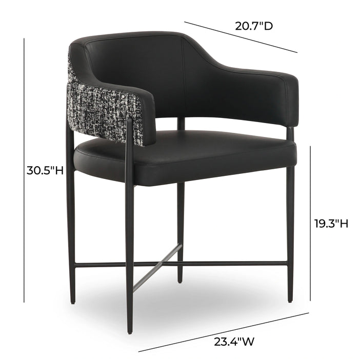 Sezanne 2-Tone Performance Vegan Leather Dining Chair