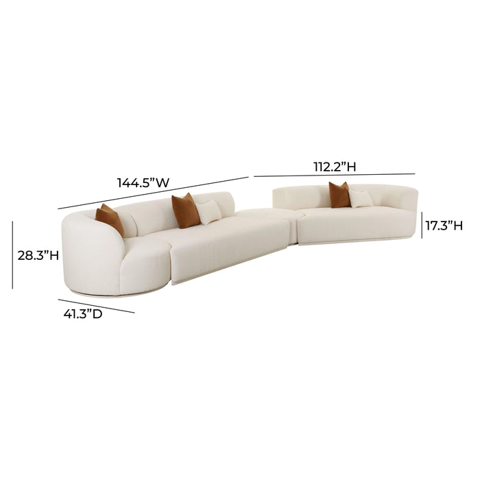 Fickle Cream Boucle Modular Sofa
