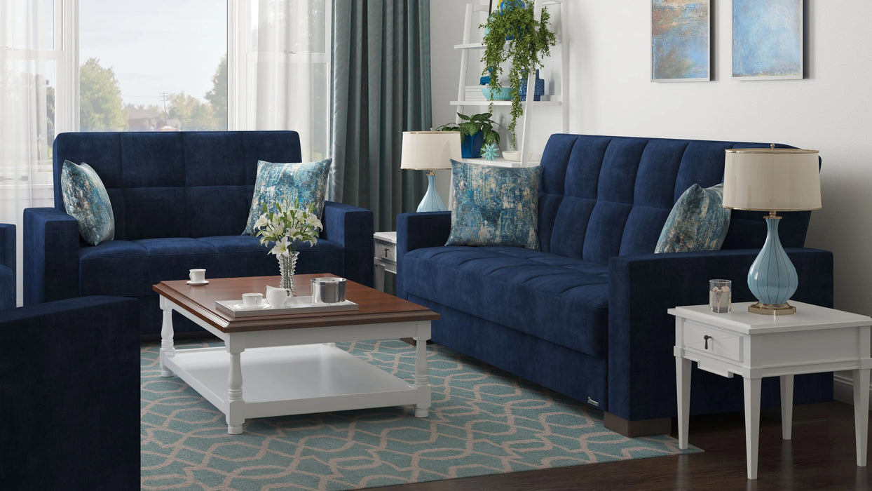 Ottomanson Armada Collection Upholstered Convertible Sofabed with Storage
