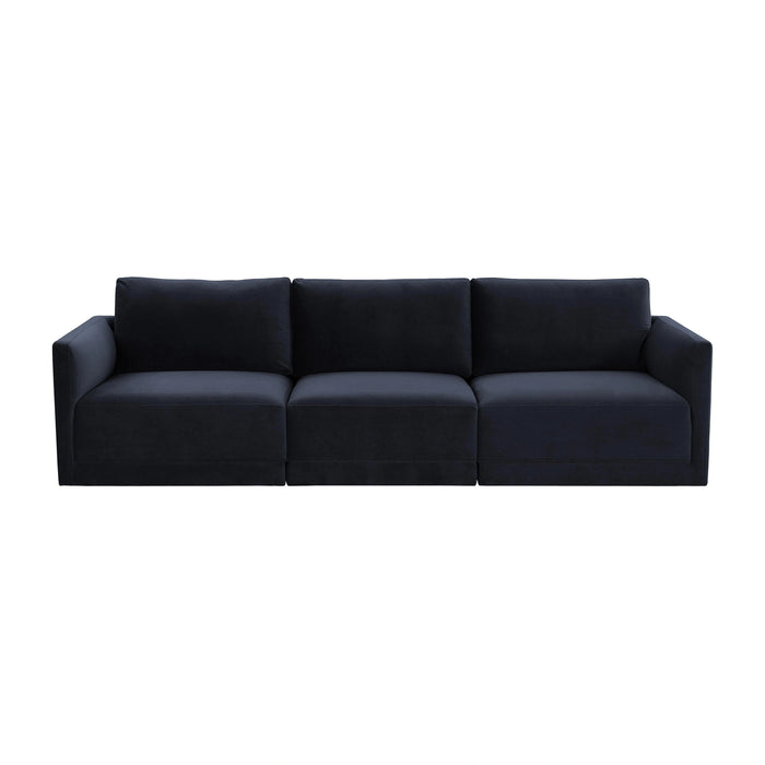 Willow 105" Performance Velvet Modular Sofa
