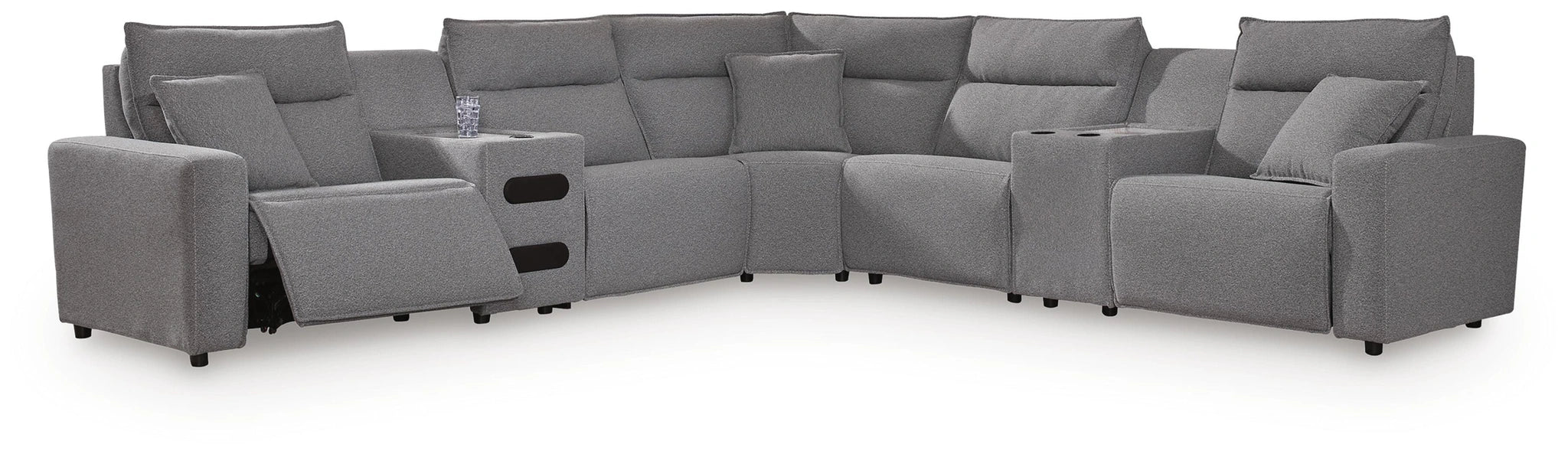 Modmax II Power Reclining Sectional with Audio Consoles