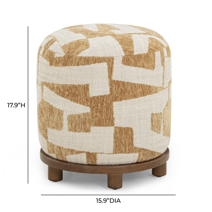 Bisou Performance Jacquard Ottoman