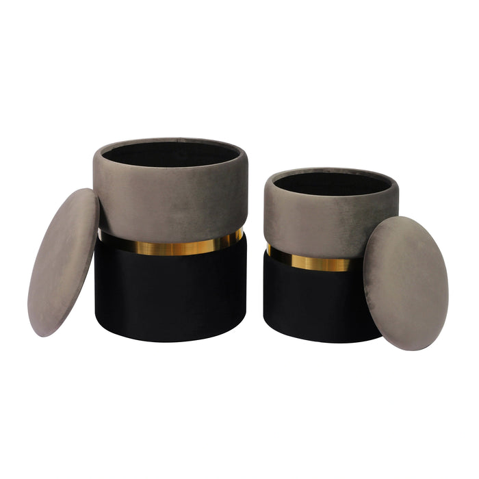 Gigi Storage Ottoman - Set of 2